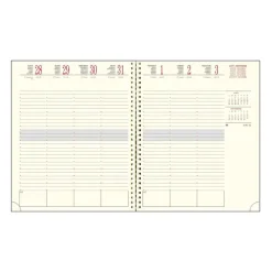 Agenda de bureau spiralé 16 mois Vérone - 1 semaine sur 2 pages - 18,5 x 22,5 cm - disponible dans différentes couleurs - Exacompta