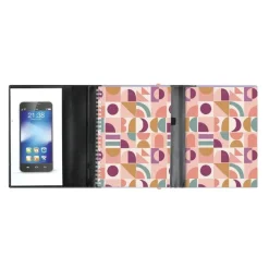 Agenda de bureau spiralé 16 mois Paloma All in One - 1 semaine sur 1 page - 15 x 21 cm - Pêche - Exacompta