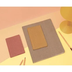 Agenda de poche Baby Croco Espace 17S spiralé - 1 semaine sur 2 pages - 9 x 17,5 cm - disponible dans différentes couleurs - Exacompta