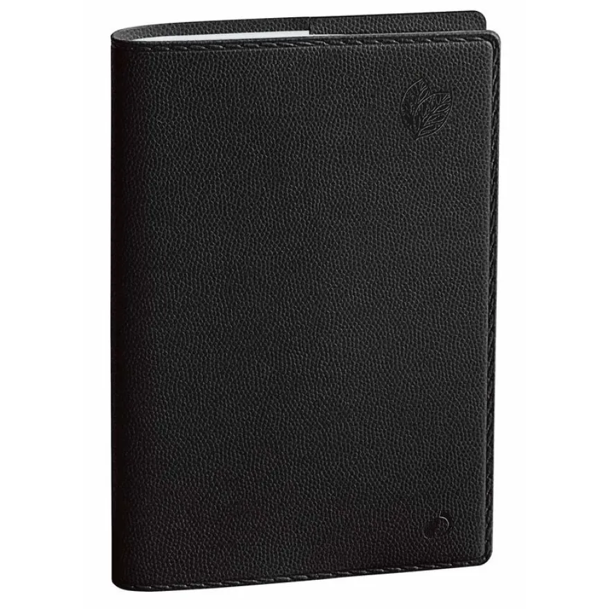 Agenda de poche Equology Randonnée recyclé avec répertoire - 1 semaine sur 2 pages - 9 x 12,5 cm - noir - Quo Vadis
