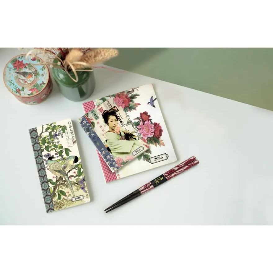 Agenda de poche Gwenaëlle Trolez La Semaine Planifiée 13 - 1 semaine sur 2 pages - 9 x 13 cm - Geisha - Exacompta