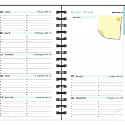 Agenda de poche Sophie Adde Lady 16S spiralé - 1 semaine sur 2 pages - 9 x 16 cm - Chats - Exacompta