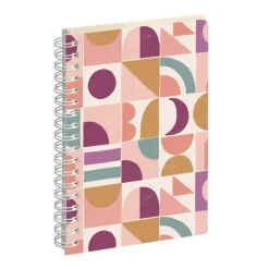 Agenda de poche spiralé 16 mois Paloma - 1 semaine sur 2 pages - 10 x 15 cm - Géométrique - Exacompta