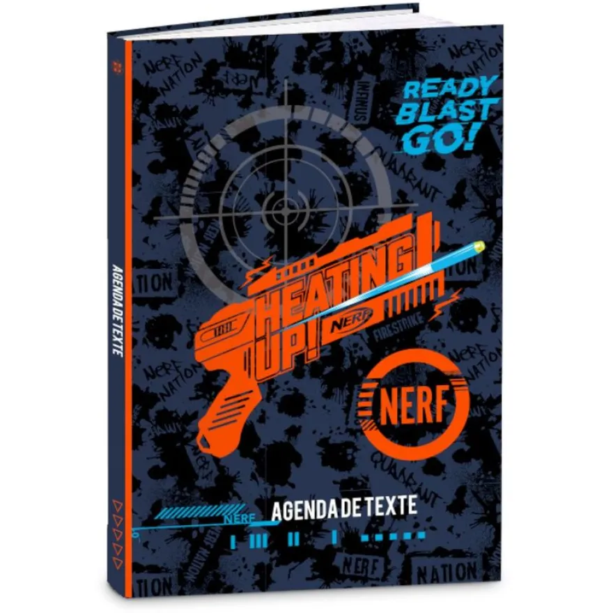 Agenda de texte Nerf - 15x21 cm - 2 décors assortis - Kid'Abord