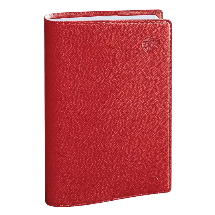 Agenda Equology - 1 jour par page - 12 x 17 cm - rouge - Quo Vadis