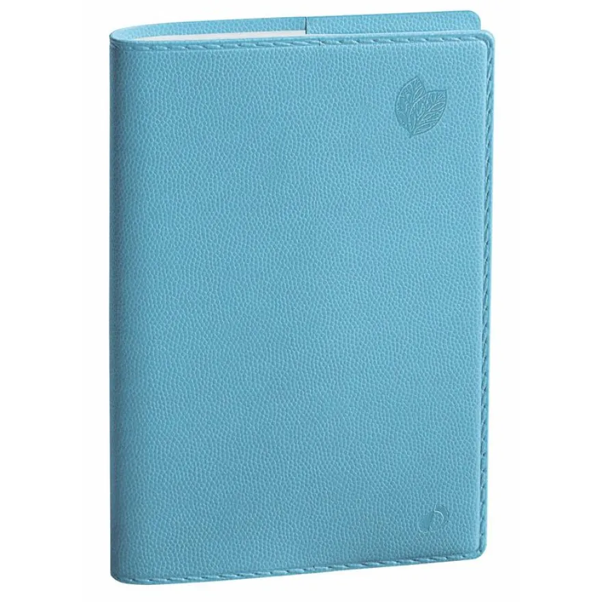 Agenda Equology President avec répertoire - 1 semaine sur 2 pages - 21 x 27 cm - bleu - Quo Vadis