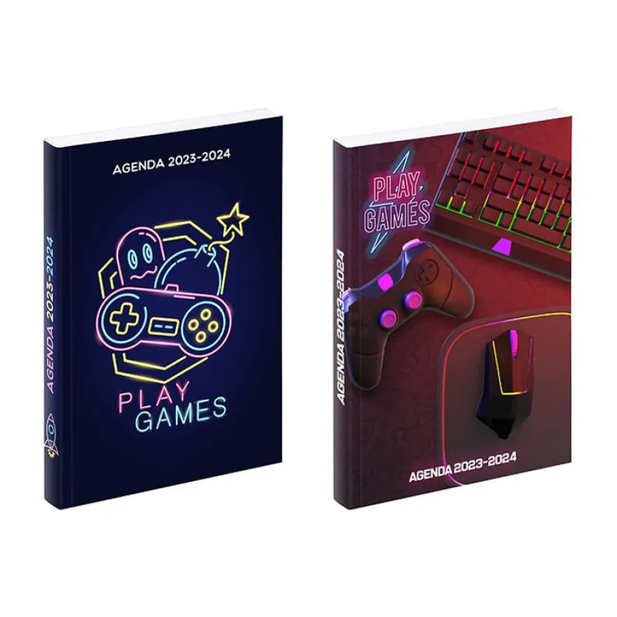 Agenda Gamer - 1 jour par page - 12 x 17 cm - 2 modèles disponibles - Viquel