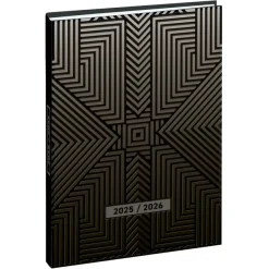 Agenda Grav'Chic - 1 jour par page - 12,5 x 17,5 cm - marron - Exacompta