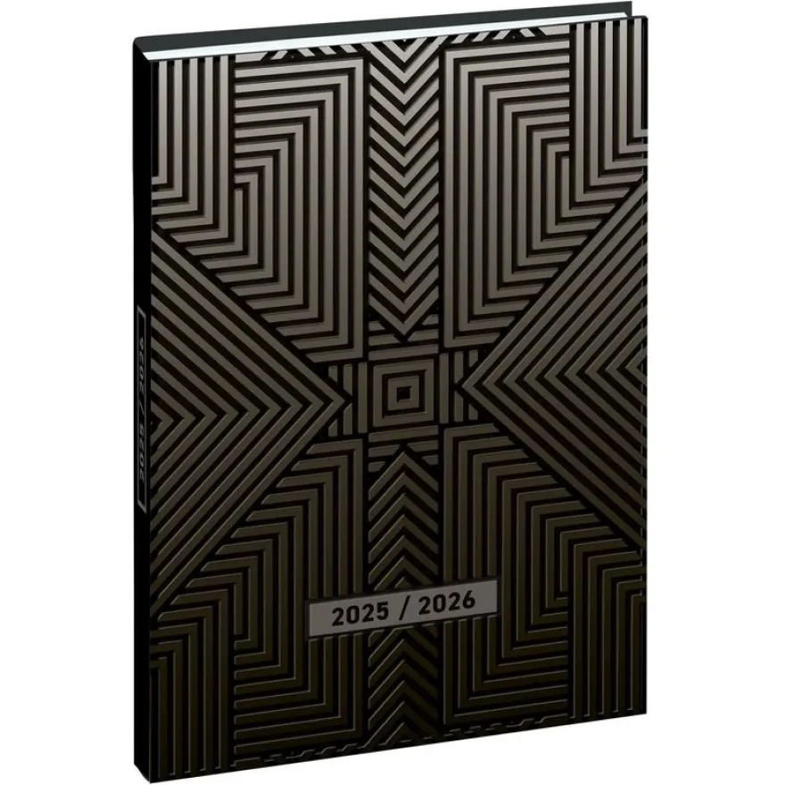 Agenda Grav'Chic - 1 jour par page - 12,5 x 17,5 cm - marron - Exacompta