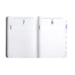 Agenda Grav'Chic - 1 jour par page - 12,5 x 17,5 cm - bleu - Exacompta