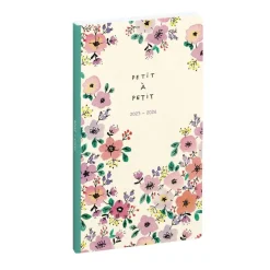 Agenda Green by Julie Adore - 1 semaine sur 2 pages - 16 mois - 9 x 16 cm - mauve - Exacompta