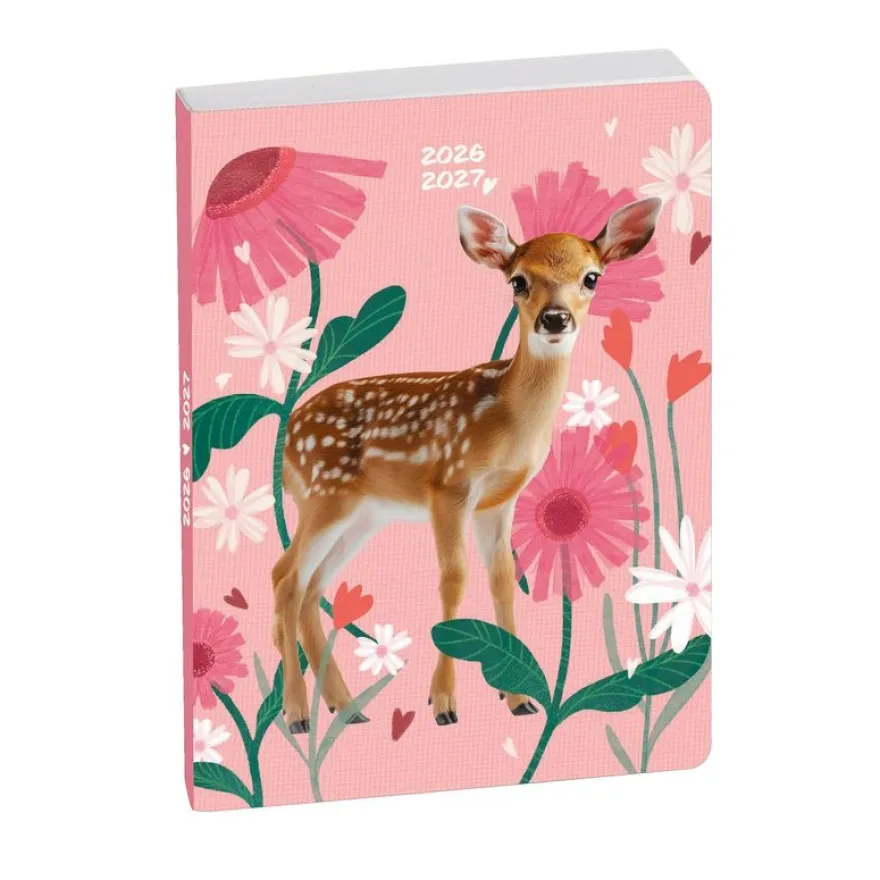 Agenda Lovely - 1 jour par page - 12 x 17 cm - Faon - Exacompta
