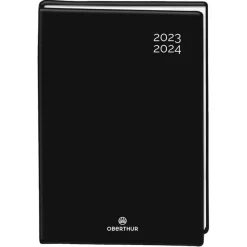 Agenda noir Exclusivité Bureau Vallée - 1 jour par page - 12 x 17 cm - Oberthur
