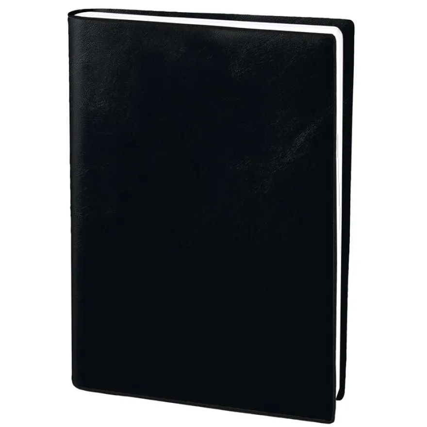Agenda Pluton - 1 semaine sur 2 pages - 9 x 12,5 cm - noir - Quo Vadis