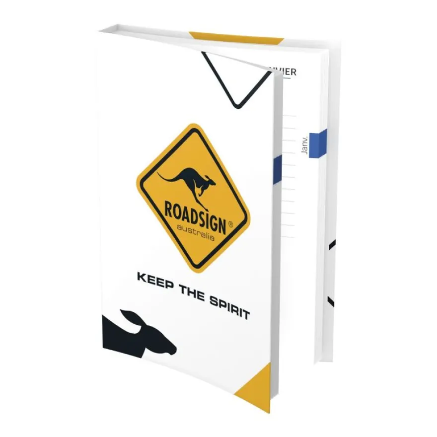 Agenda Roadsign - 1 jour par page - 12 x 17 cm - 4 modèles disponibles - Hamelin