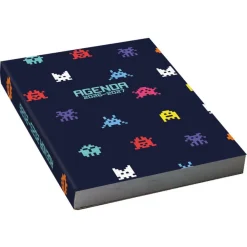 Agenda scolaire journalier 12 x 17 cm - couverture souple - motif gaming