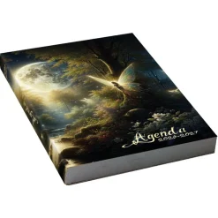 Agenda scolaire journalier 12 x 17 cm - couverture souple - motif fantastique