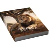 Agenda scolaire journalier 12 x 17 cm - couverture souple - motif animaux sauvages