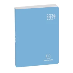 Agenda Soft Harmony - 1 jour par page - 12 x 17 cm - Bleu - Exacompta