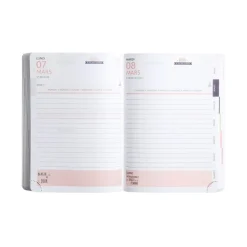 Agenda Soft Harmony - 1 jour par page - 12 x 17 cm - Bleu - Exacompta