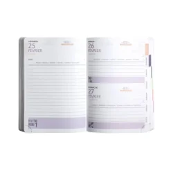 Agenda Soft Harmony - 1 jour par page - 12 x 17 cm - Bleu - Exacompta