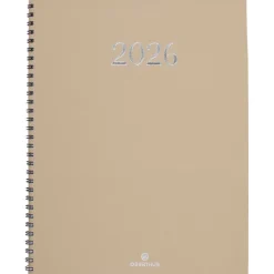 Agenda spiralé Galway - 1 semaine sur 2 pages - 22 x 28 cm - olive - Oberthur