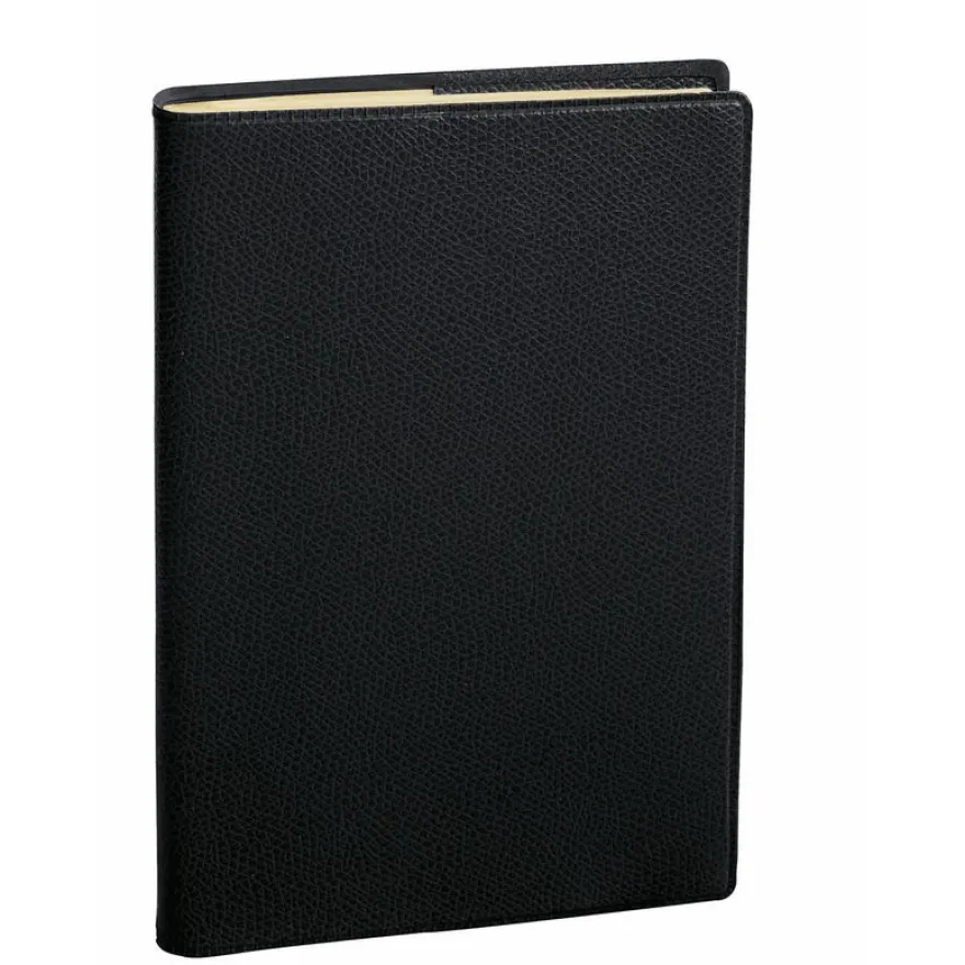Agenda spiralé Impala Note 29 avec répertoire - 1 semaine sur 2 pages - 21 x 29,7 cm - noir - Quo Vadis