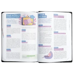 Agenda Studyrama - 1 jour par page - 14 x 20 cm - disponible dans différentes couleurs pastel - Exacompta