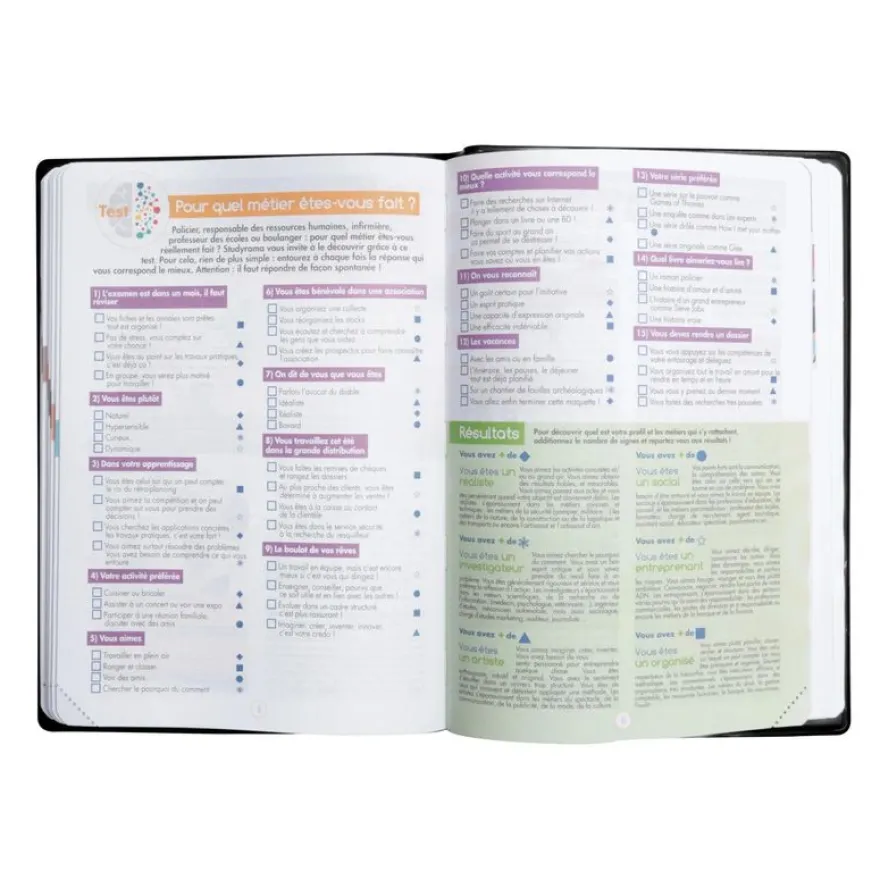 Agenda Studyrama - 1 jour par page - 14 x 20 cm - disponible dans différentes couleurs pastel - Exacompta