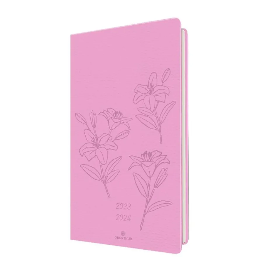 Agenda Summerside 16 poche - 1 semaine sur 2 pages - rose - Oberthur
