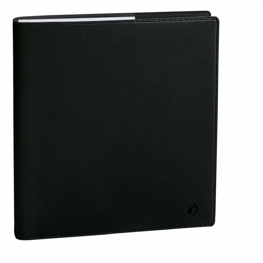 Agenda Toscana Executif avec répertoire - 1 semaine sur 2 pages - 16 x 16 cm - noir - Quo Vadis