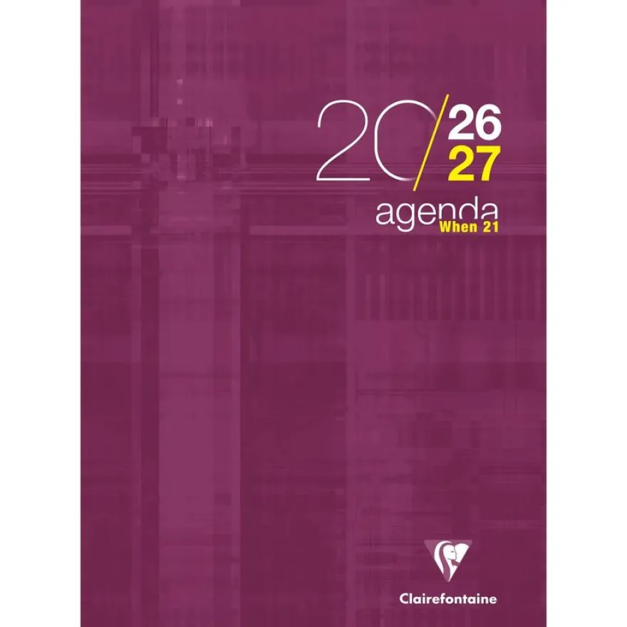 Agenda When - 1 semaine sur 2 pages - A4 (21 x 29,7 cm) - disponible dans différentes couleurs - Exacompta