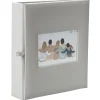 Album photos classique personnalisable mémo 200 ERICA "Square" pour 200 photos 11,5 x 15 cm coloris gris