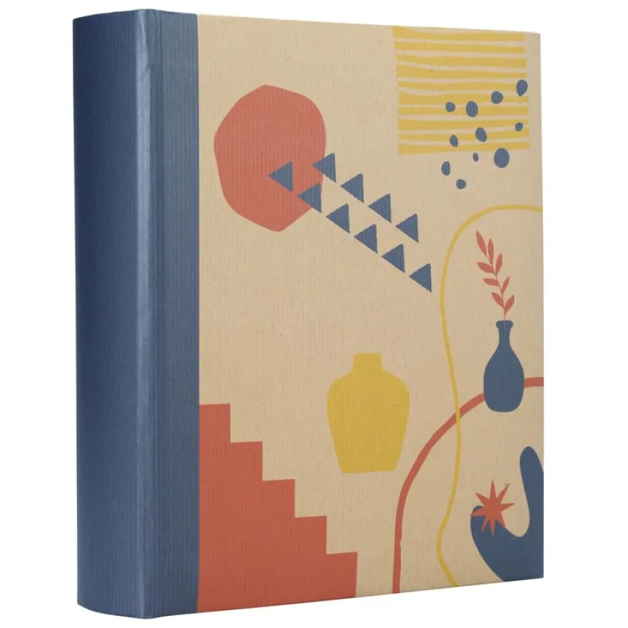 Album photos fantaisie memo 200 ERICA "Kraffty 4" pour 200 photos 11,5 x 15 cm coloris bleu