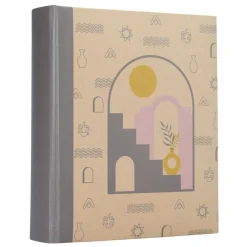 Album photos fantaisie memo 200 ERICA "Kraffty 4" pour 200 photos 11,5 x 15 cm coloris gris