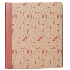 Album photos fantaisie memo 200 ERICA "Kraffty 4" pour 200 photos 11,5 x 15 cm coloris rouge