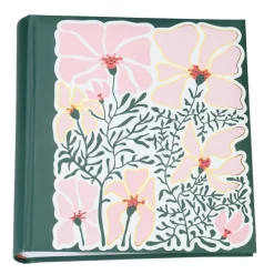 Album photos fantaisie mémo 200 ERICA "Flowers 4" pour 200 photos 10 x 15 cm coloris vert