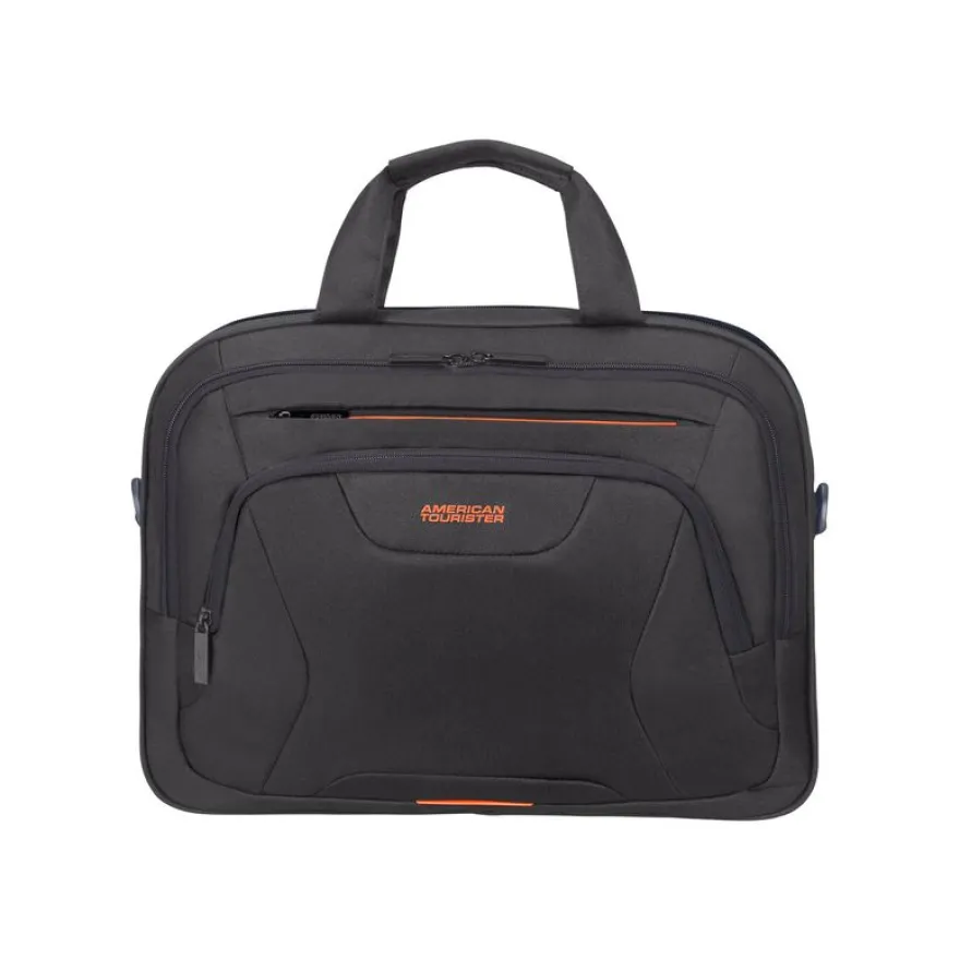 American Tourister AT WORK - Sacoche pour ordinateur portable 15,6" - Noir/Orange