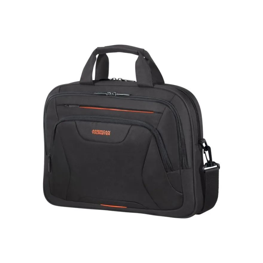 American Tourister AT WORK - Sacoche pour ordinateur portable 15,6" - Noir/Orange