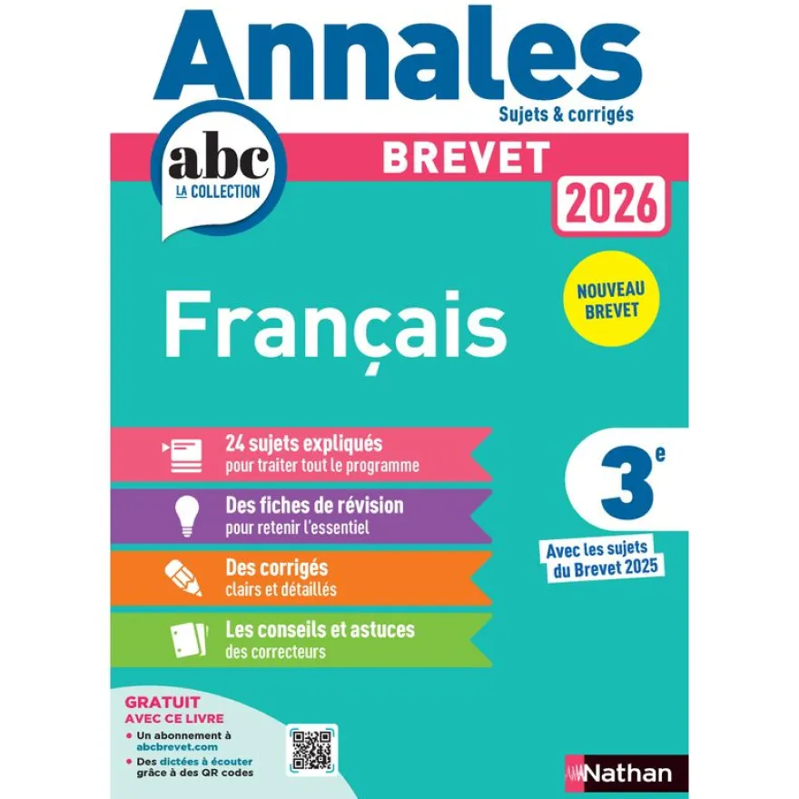 Annales bac français 2026