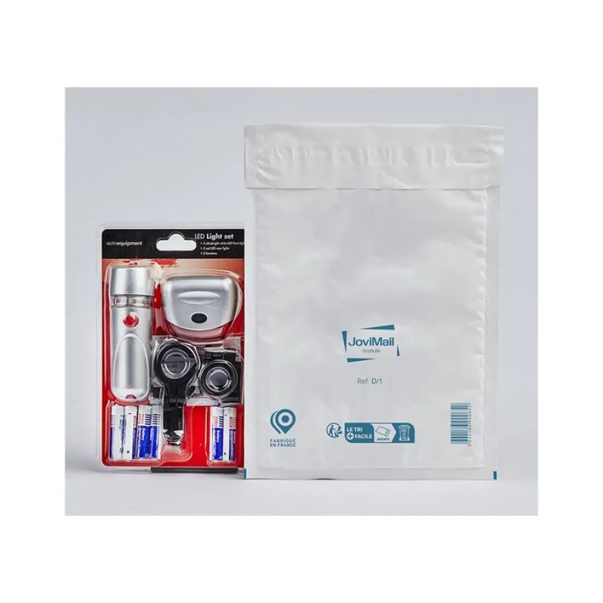 Antalis - Sac d'expédition - 180 x 260 mm - autocollant - papier bulles - étanche, indéchirable - blanc - pack de 100
