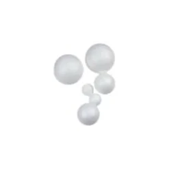Apli - 10 boules polystyrène - blanc
