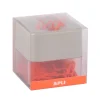 APLI 19925 - Distributeur de trombones magnétique gris avec 100 trombones orange, collection Neon