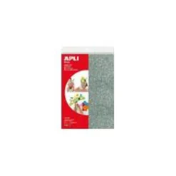 Apli - 4 feuilles A4 à décorer paillettes - coloris assortis