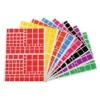 Apli - 10 feuilles gommettes carrées - coloris assortis