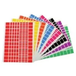 Apli - 10 feuilles gommettes rectangles - coloris assortis