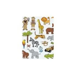 Apli - 3 feuilles gommettes jungle