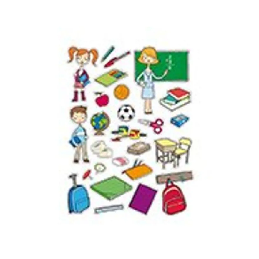 Apli - 3 feuilles gommettes école