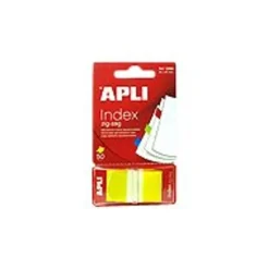 Apli - Marque-pages (Index) - 25 x 45 mm - jaune