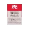 Apli - Notes adhésives - 50 feuilles - 75 x 75 mm - transparentes